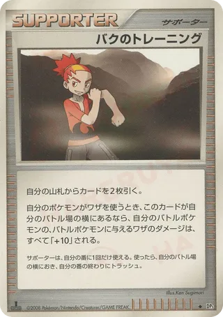 バクのトレーニング